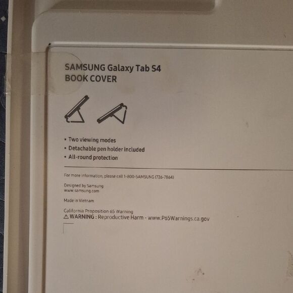 Samsung Gray Tablet Book Cover for Galaxy Tab S4 - Picture 3 of 4